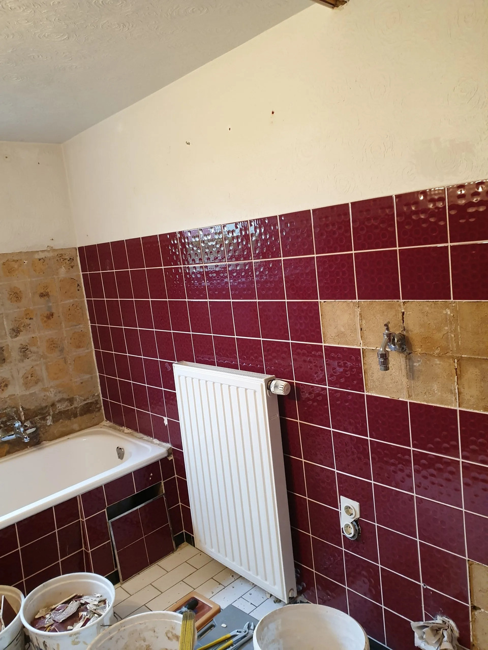 Renovierung des Badezimmers